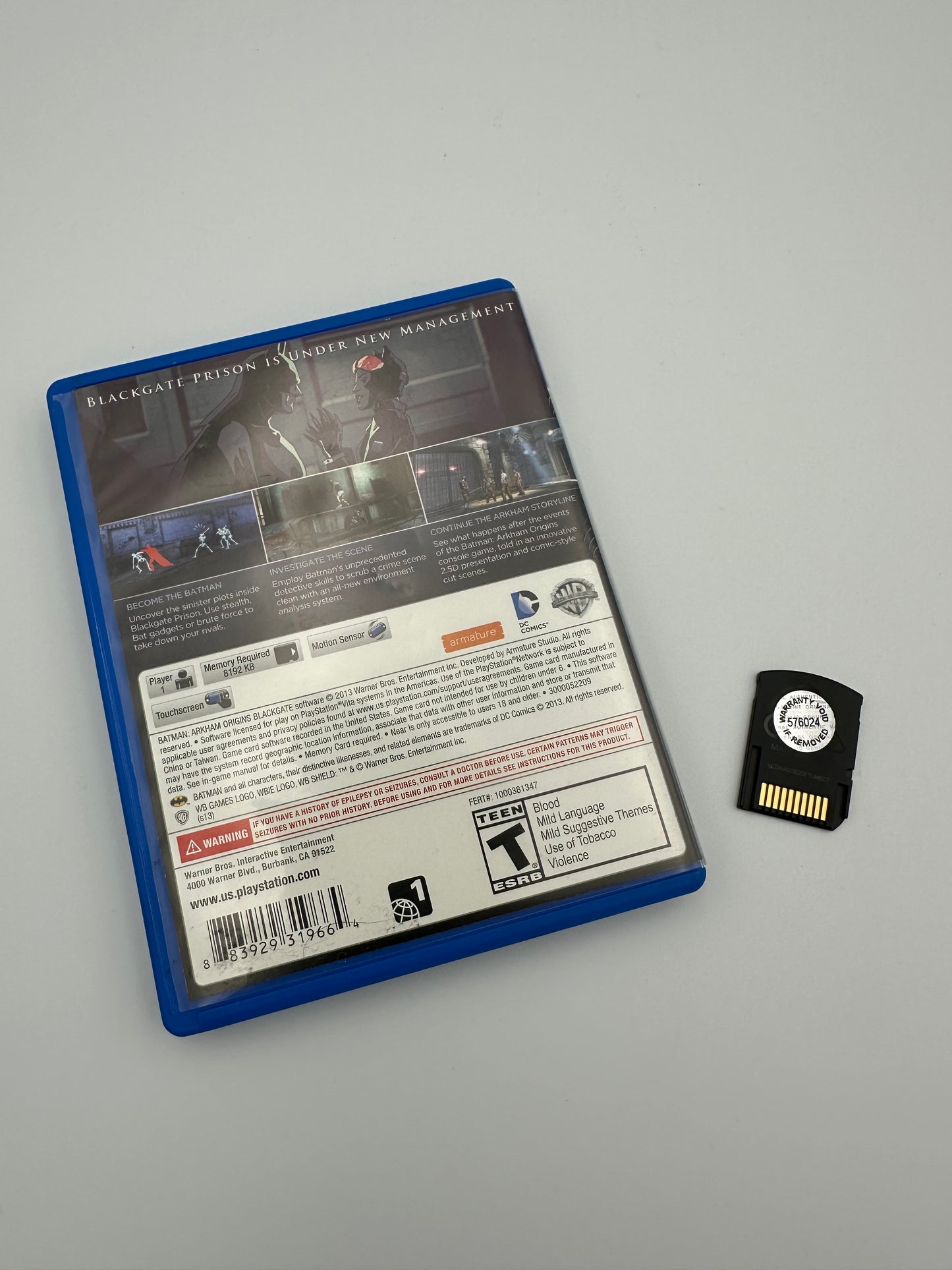 Batman Arkham origins blackgate for vita