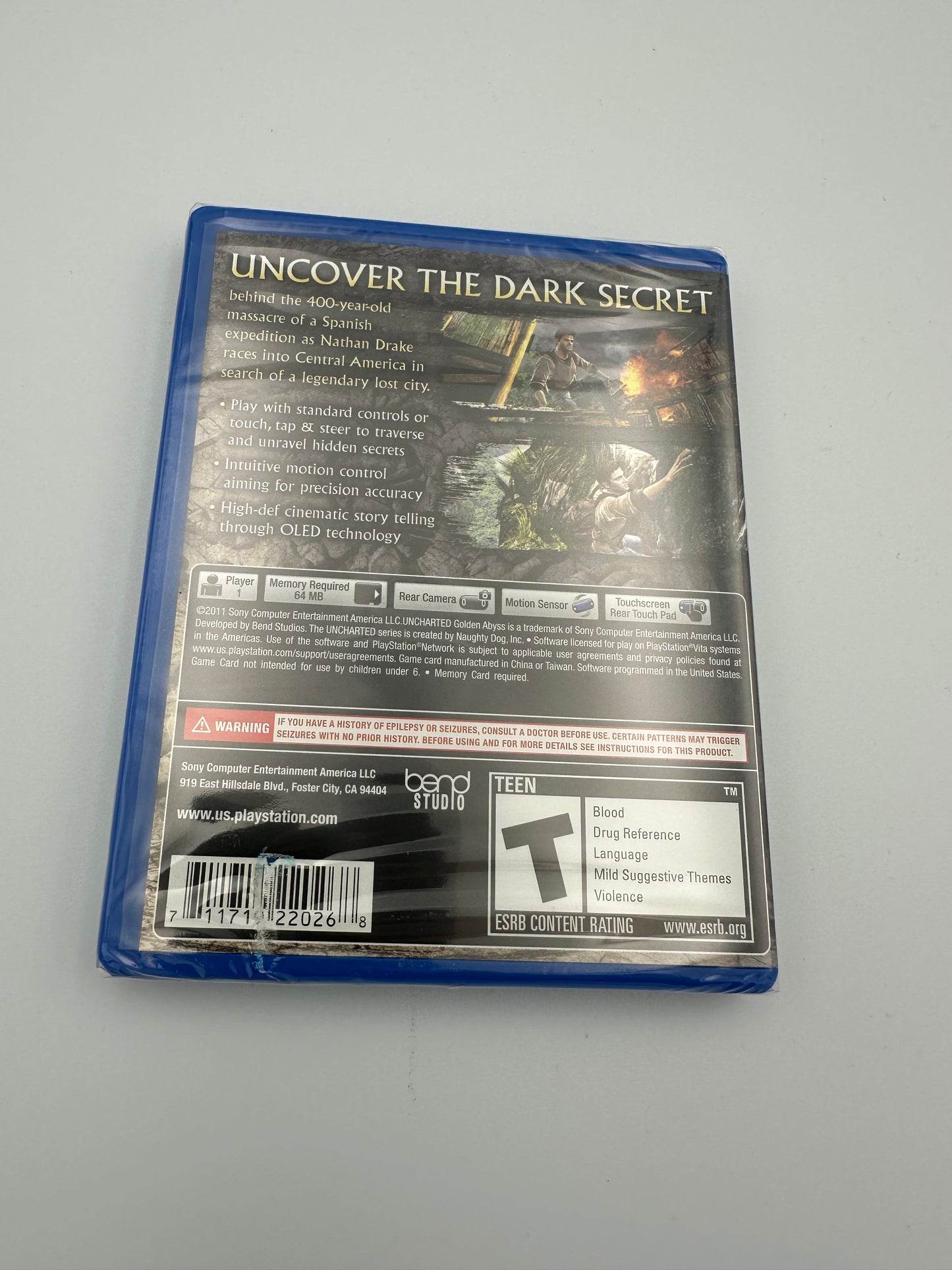 Uncharted golden abyss for PlayStation vita. Sealed. Brand new