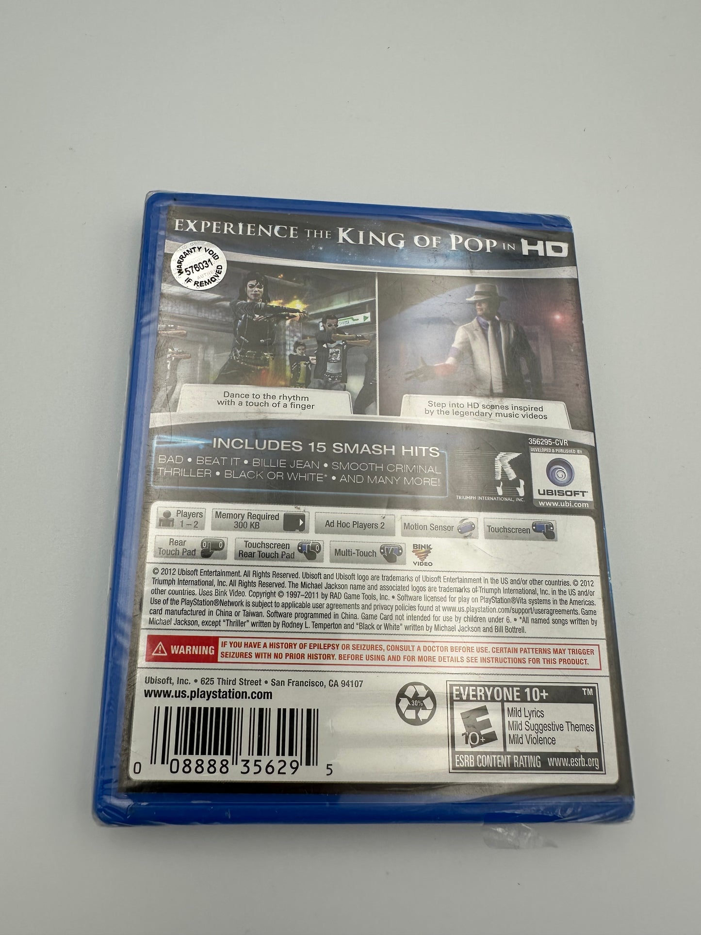 Michael Jackson the experience HD for vita. Sealed. Brand new