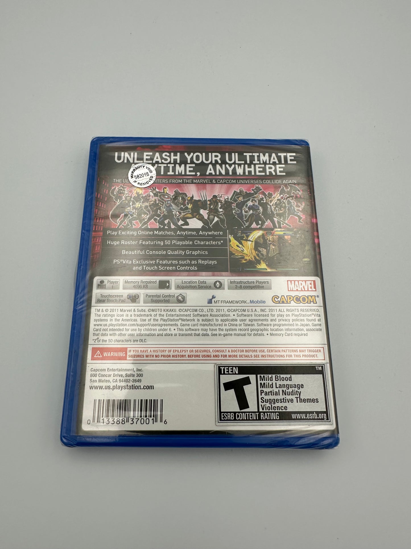 Ultimate marvel vs capcom 3 for vita. Brand new sealed.