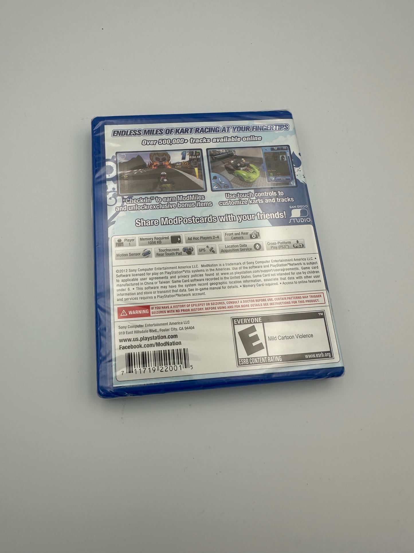 Mod Nation racers roadtrip for PlayStation vita. Brand new. Sealed