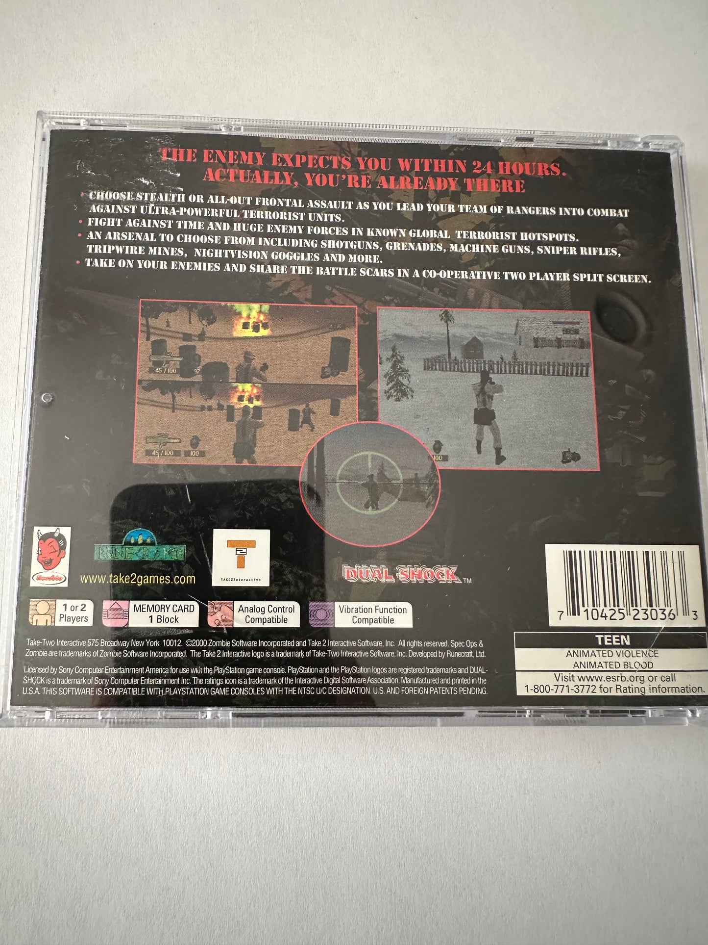 Spec ops stealth patrol for the PS1