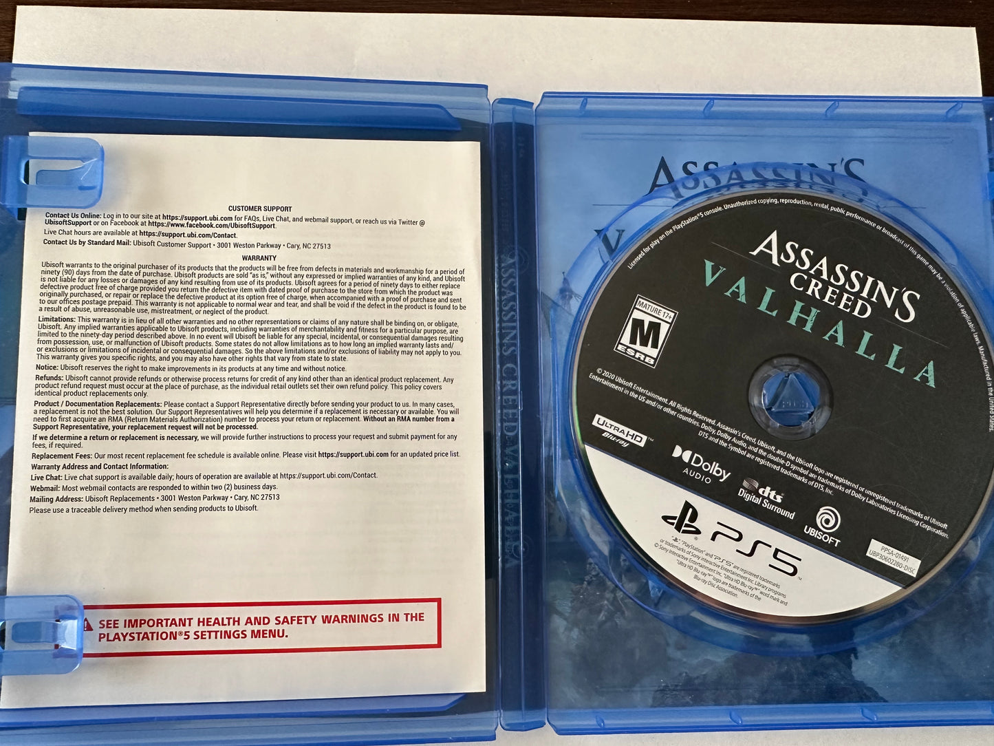 Assassins creed Valhalla for the PS5