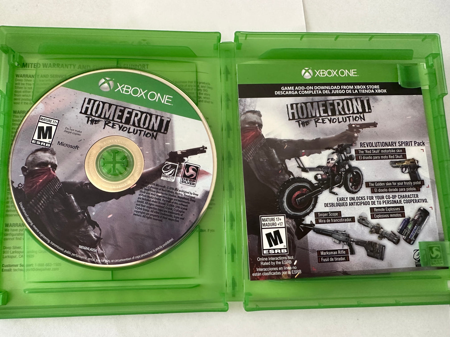 Home front the revolution for the Xbox one