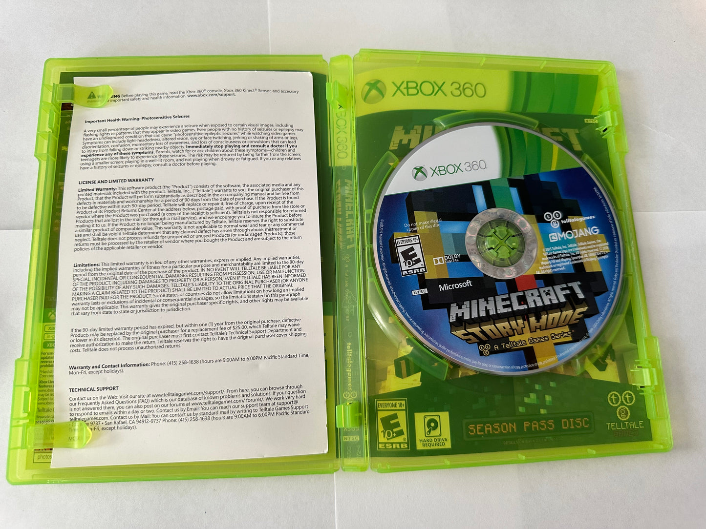 Minecraft story mode for the Xbox 360