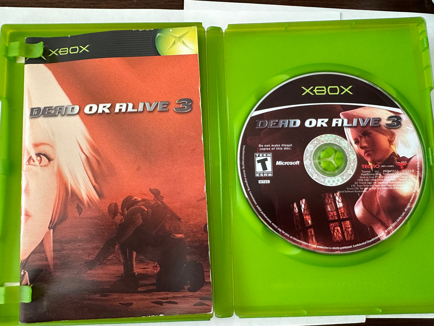 Dead or alive 3 for the Xbox