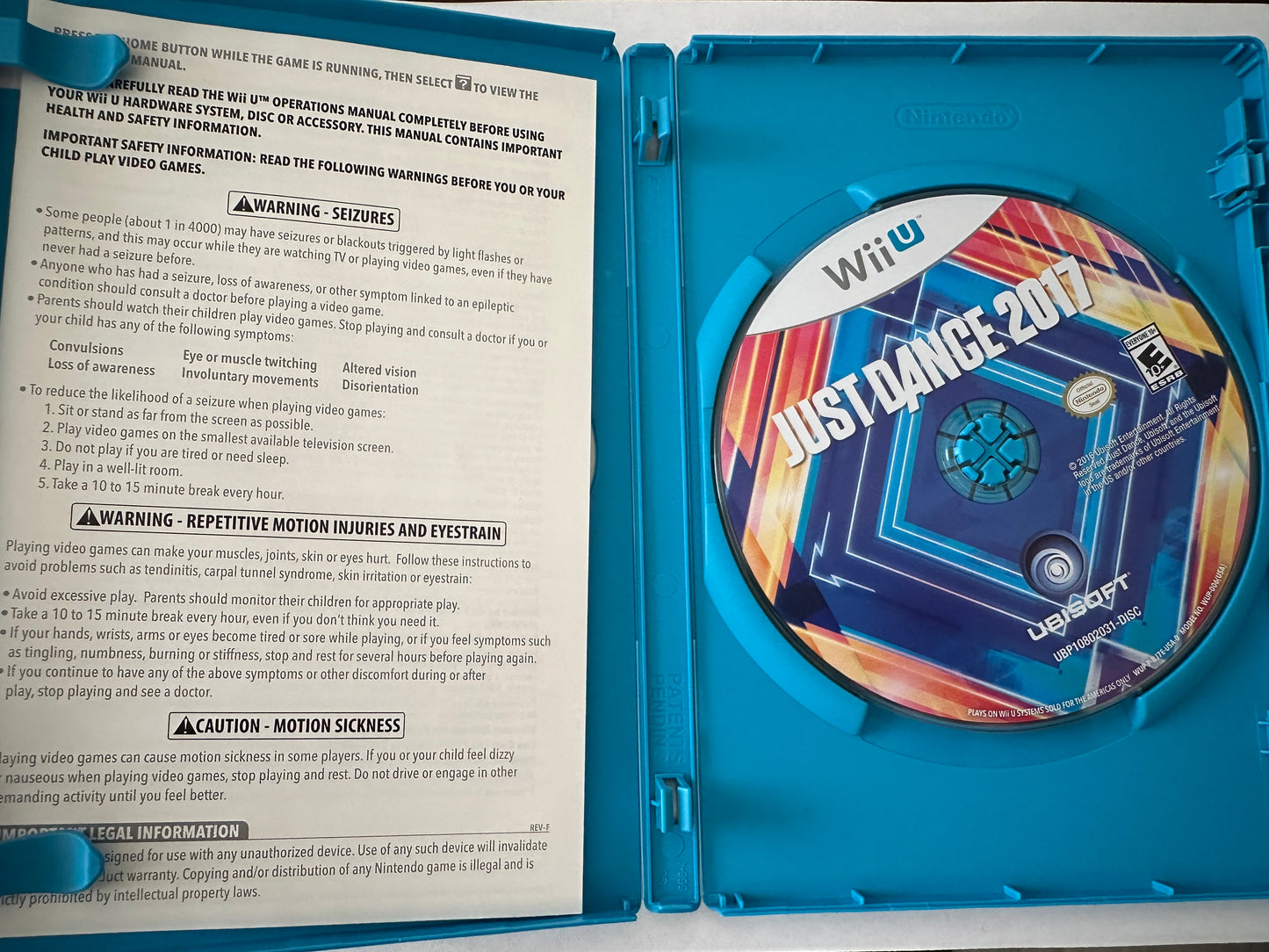 Just dance 2017 for the Wii U