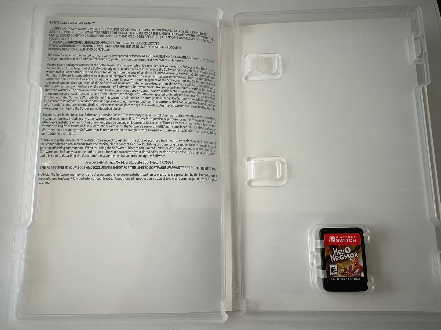 Hello neighbor for the Nintendo switch