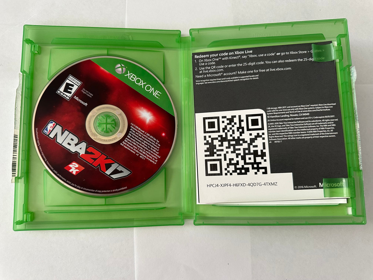 NBA 2K 17 for the Xbox one