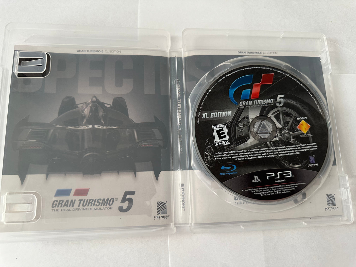 Gran turismo 5 for the PlayStation 3. Missing manual