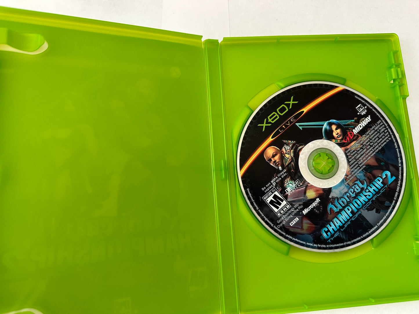 Unreal championship 2 the liandri conflict for the Xbox. Missing Manual.