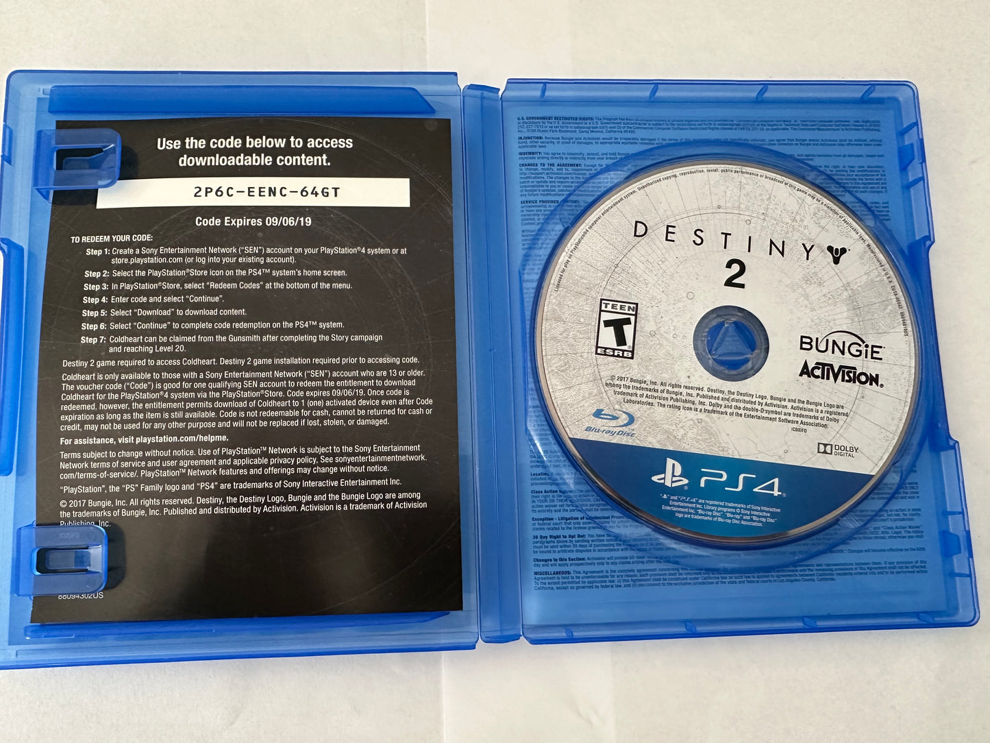 Destiny 2 for the PS4