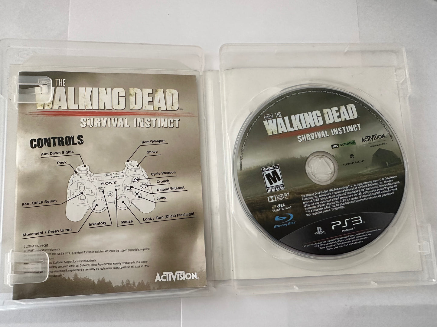The walking dead survival instinct for the PS3.