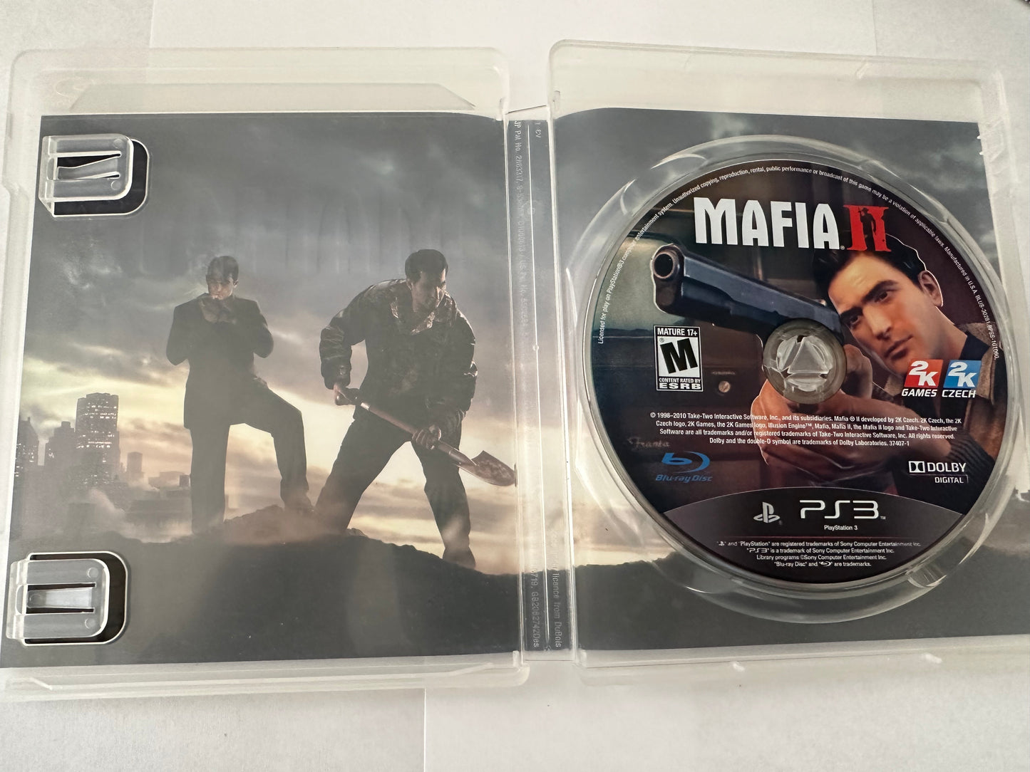 Mafia ii for the PS3. Missing manual.