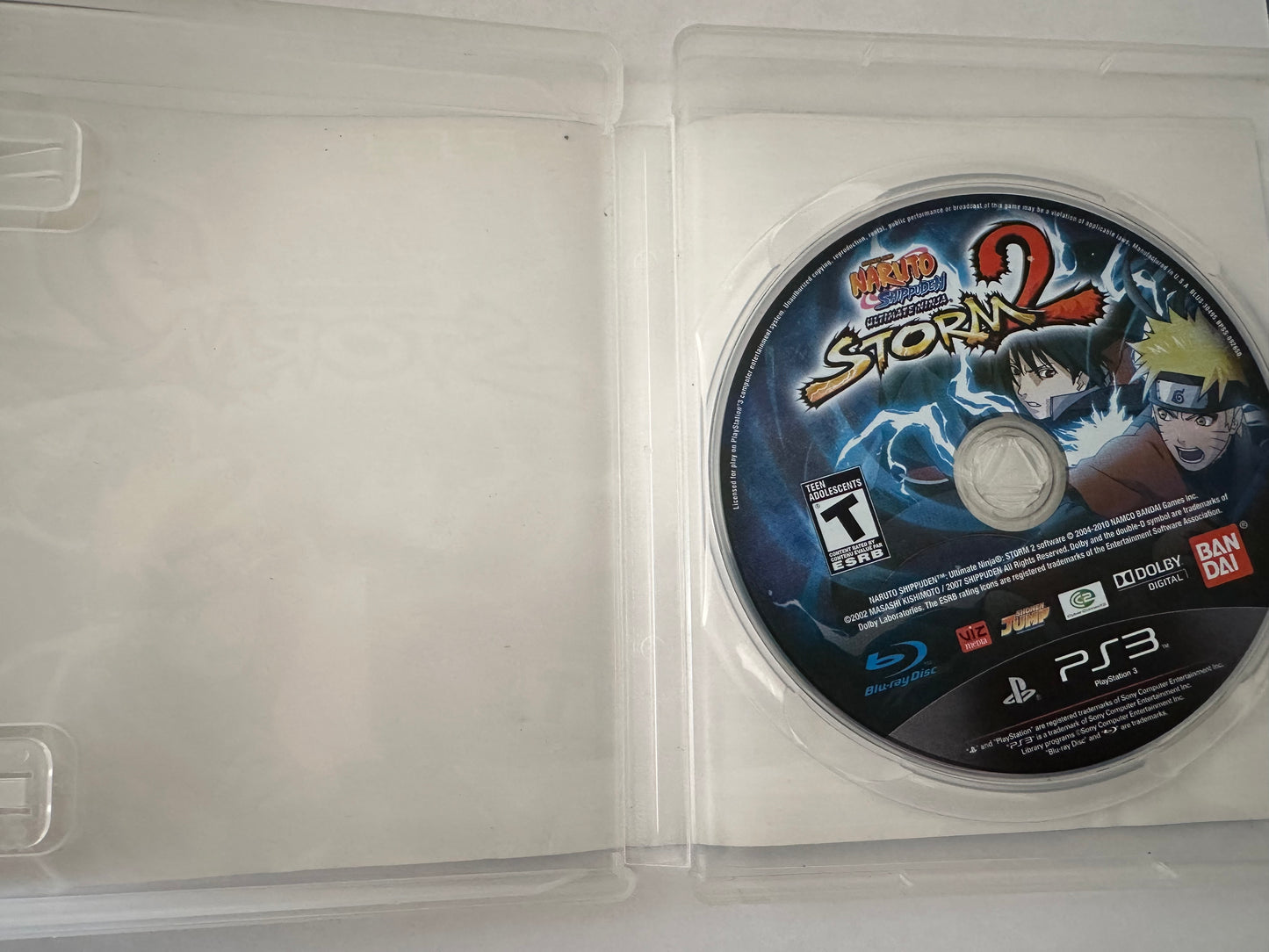 Naruto shippuden ultimate ninja storm 2 for the PS3. Missing Manual