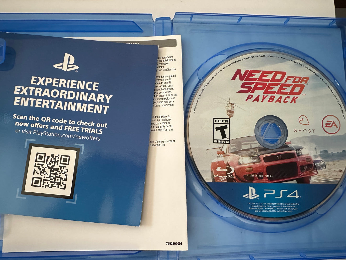 Need for speed payback for the PlayStation 4