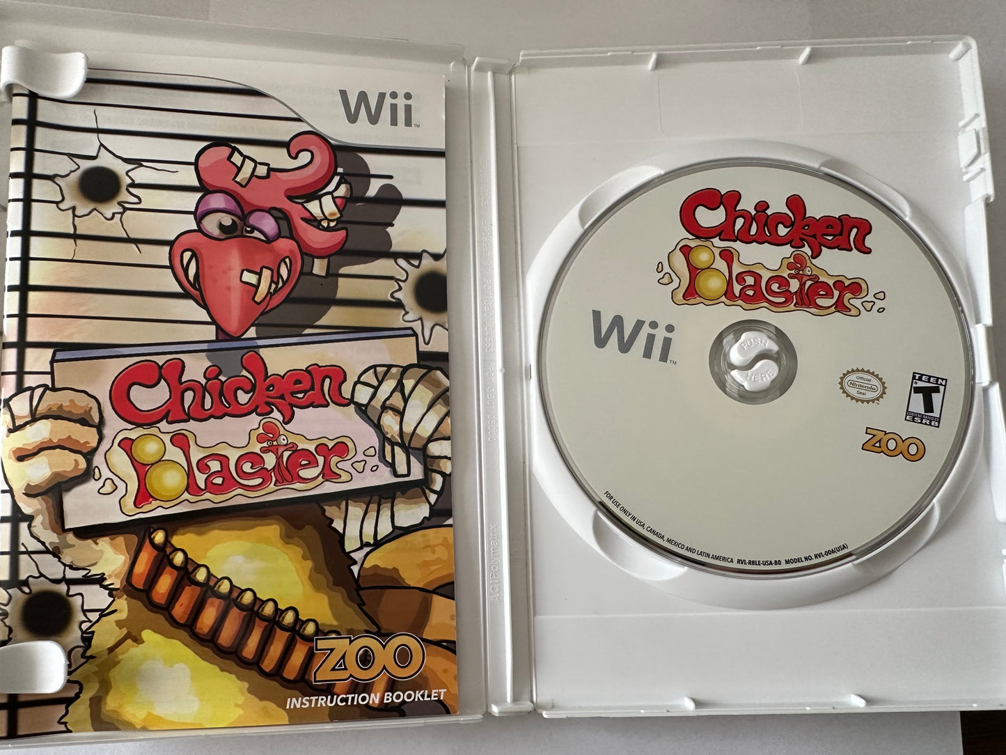 Chicken blaster for the Nintendo Wii
