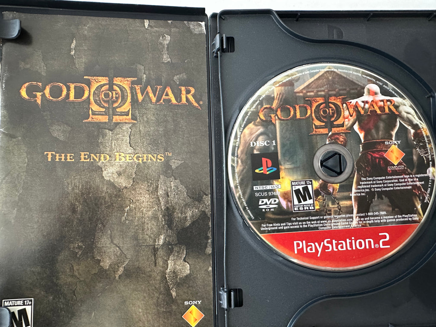 God of war 2 for the PlayStation 2