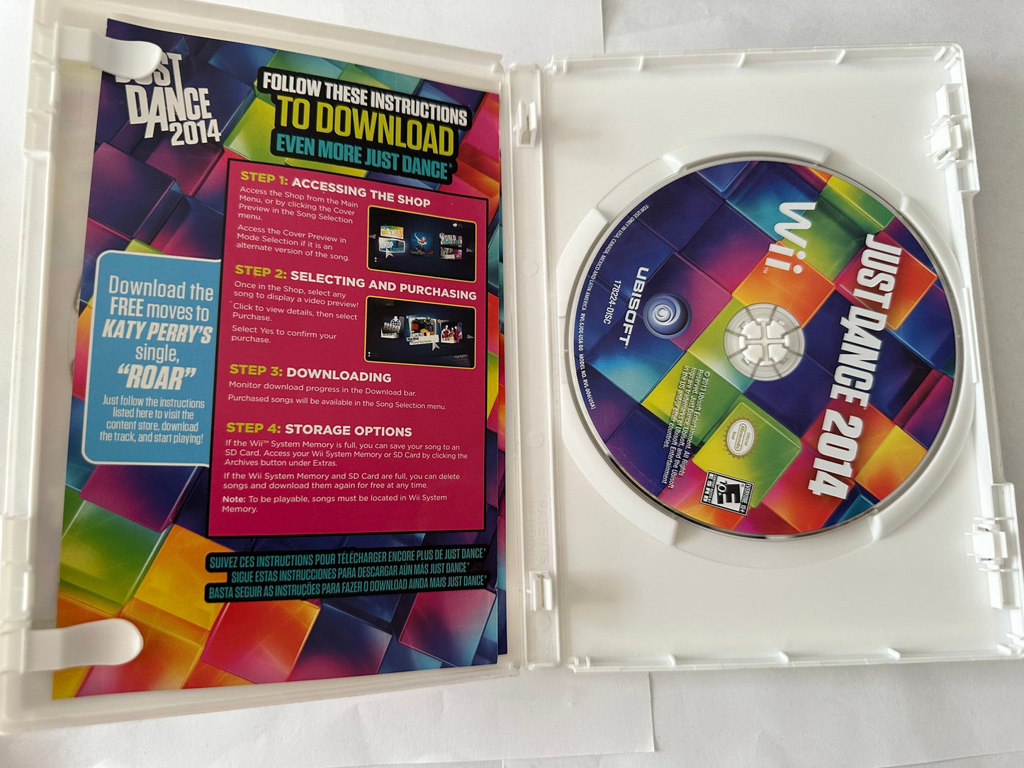 Just Dance 2014 for the Nintendo Wii. Missing manual