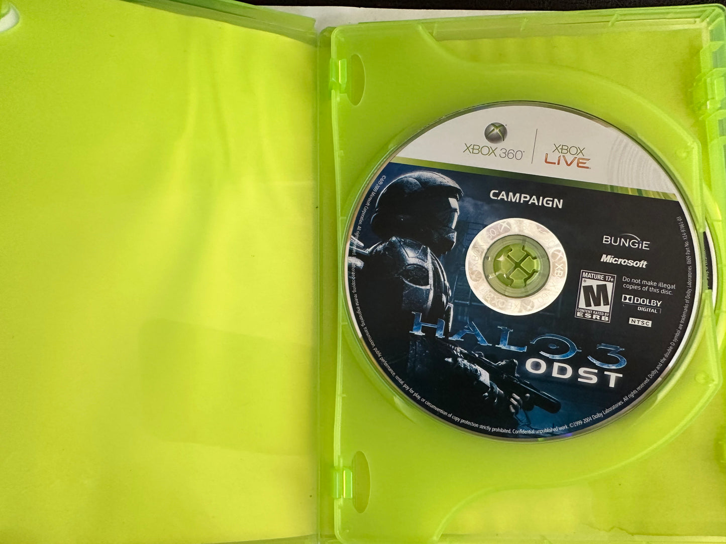 Halo 3 ODST Xbox 360