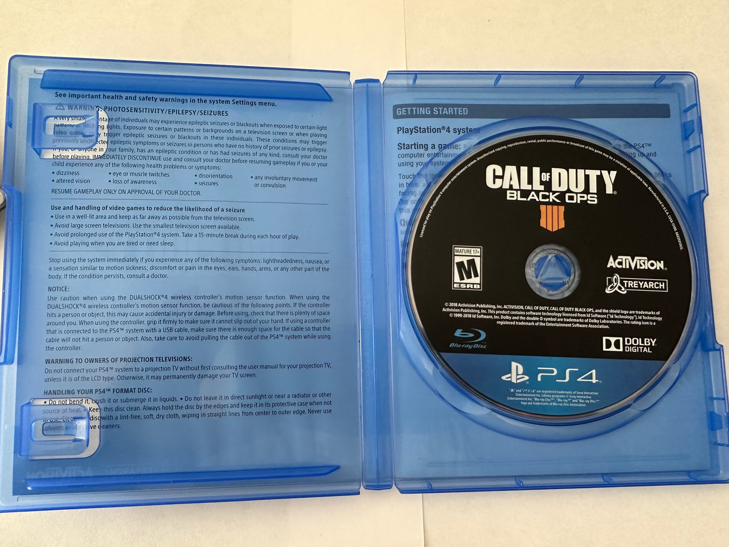 Call of Duty Black Ops 4 for the PlayStation 4.