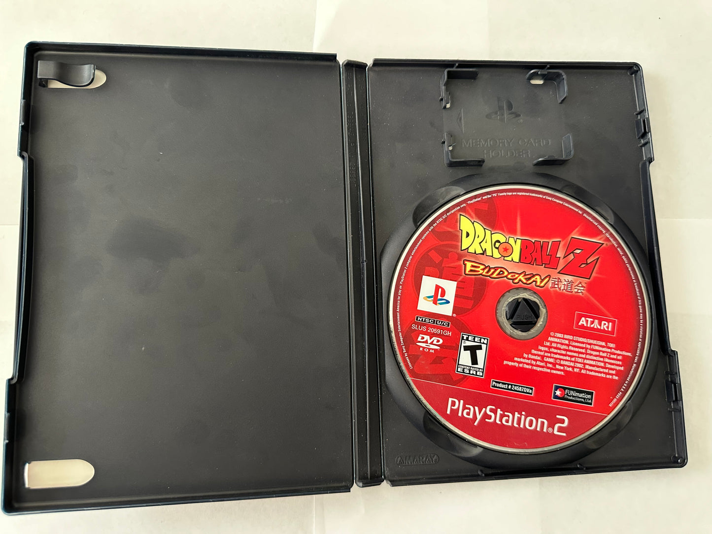 Dragon ball z budokai for the PlayStation 2. Missing manual