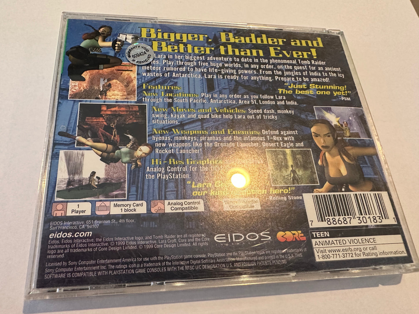 Tomb raider iii for PS1