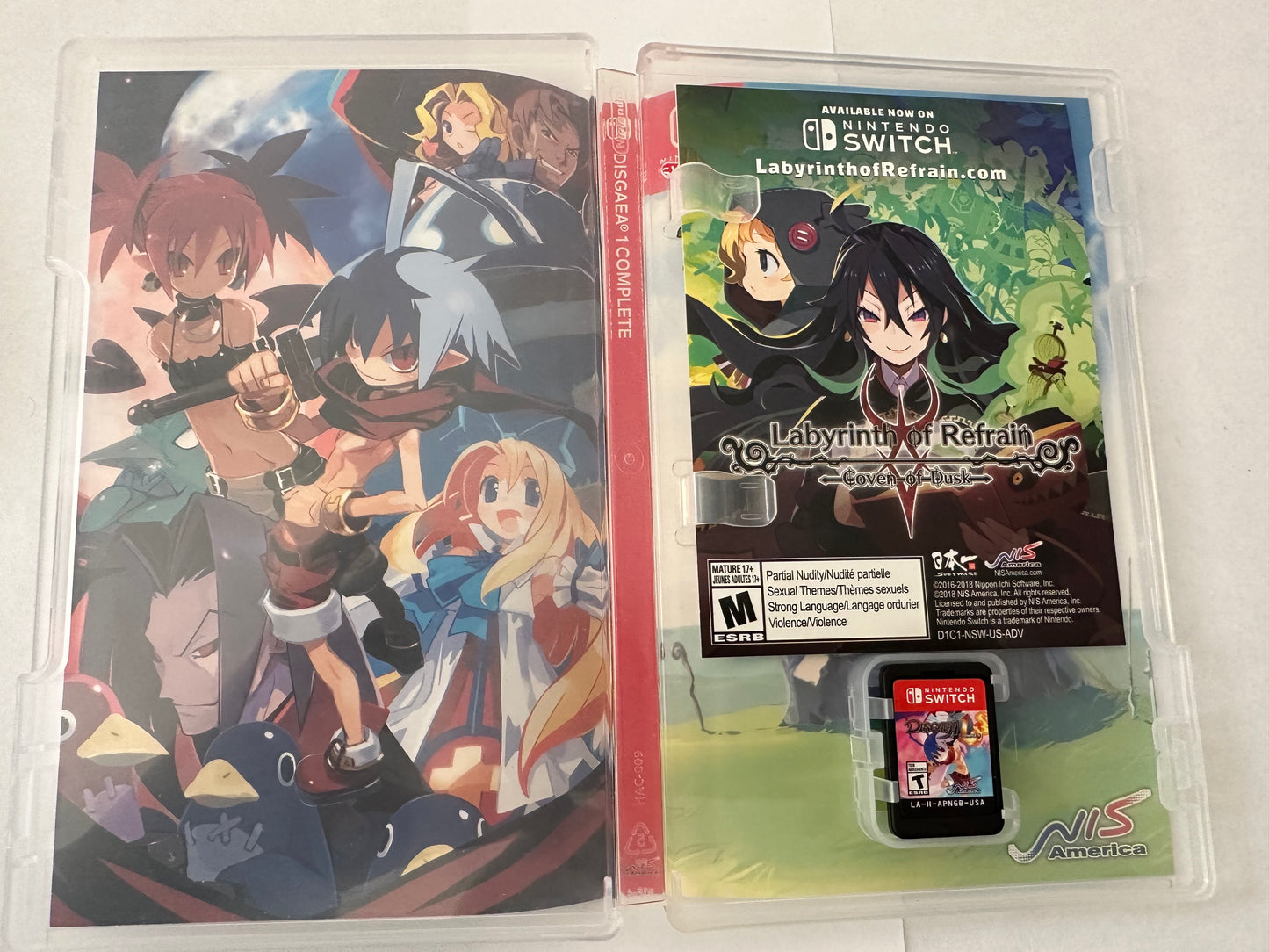 Disgaea 1 complete for the Nintendo Switch.