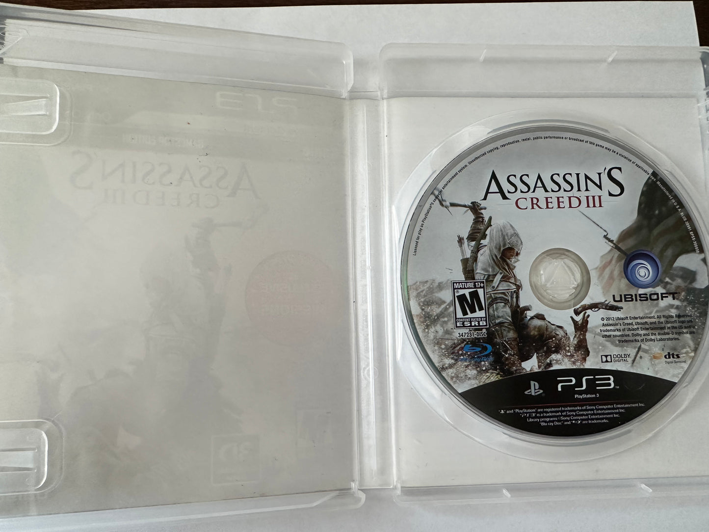 Assassins creed 3 for the PS3
