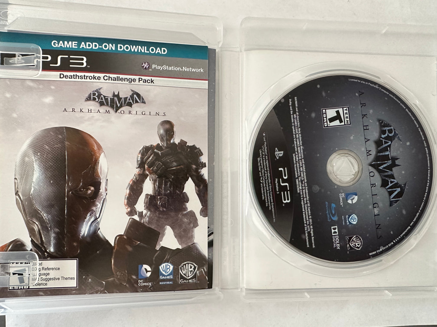 Batman Arkham origins for the PS3