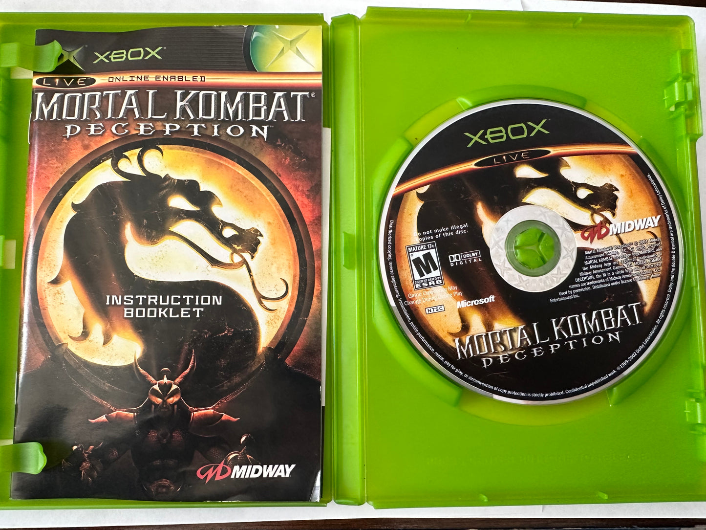 Mortal kombat deception for the Xbox