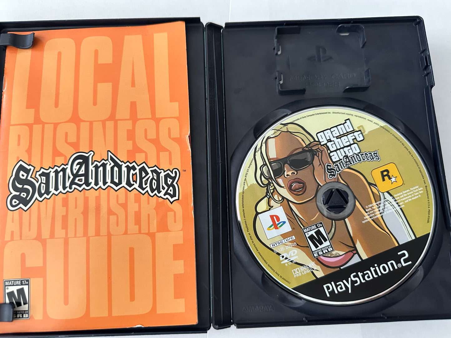 Grand theft auto San Andreas for the PS2