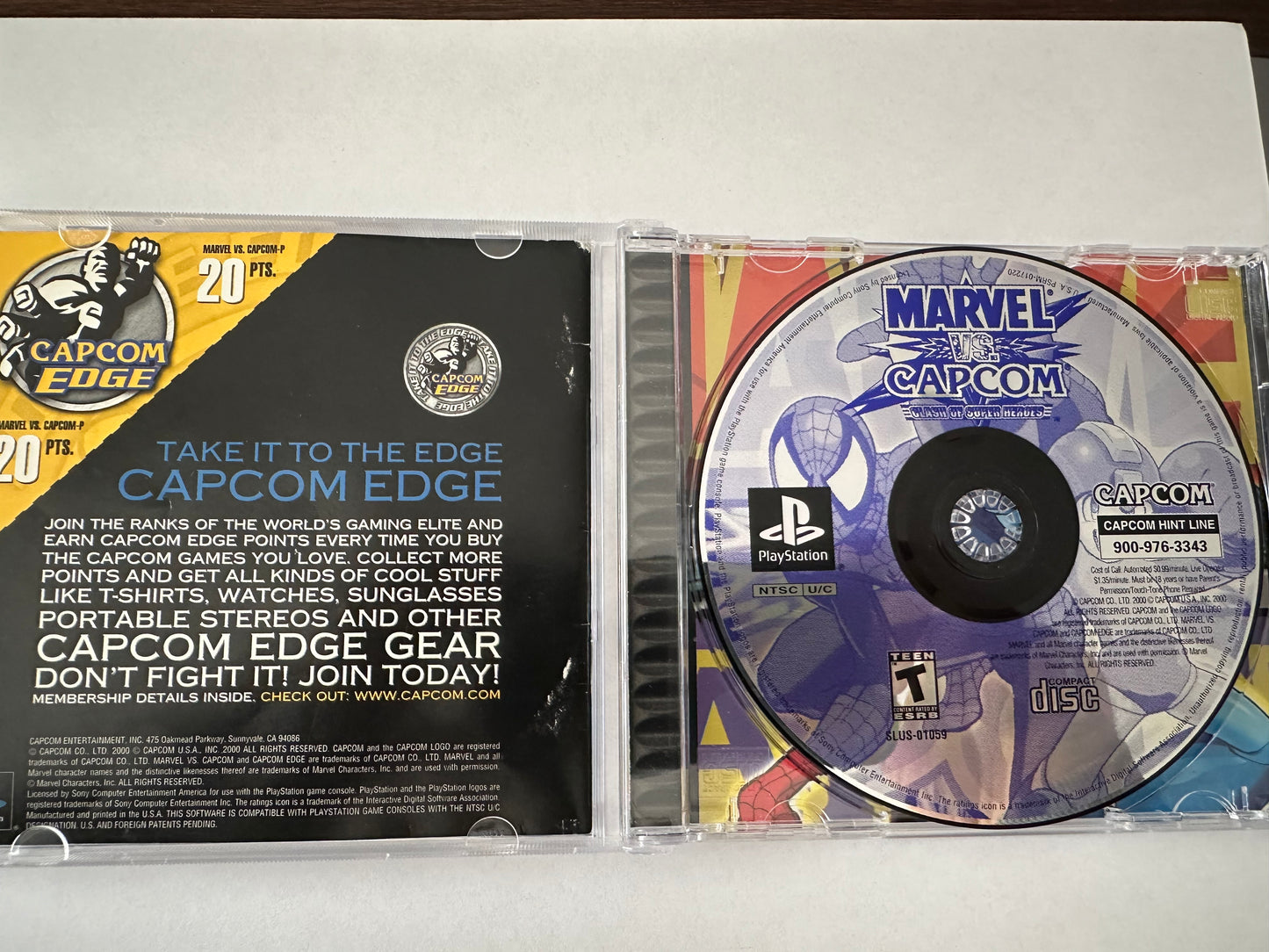 Marvel vs capcom clash of the super heroes for the PlayStation 1