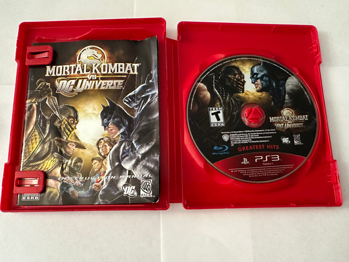 Mortal kombat vd DC universe for the PlayStation 3