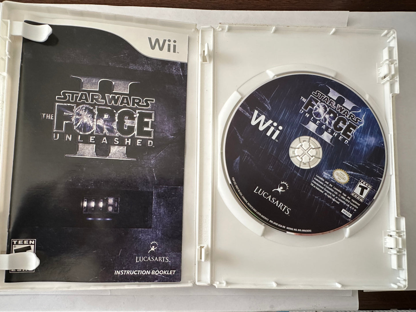 Star Wars the force unleashed for the Nintendo WII