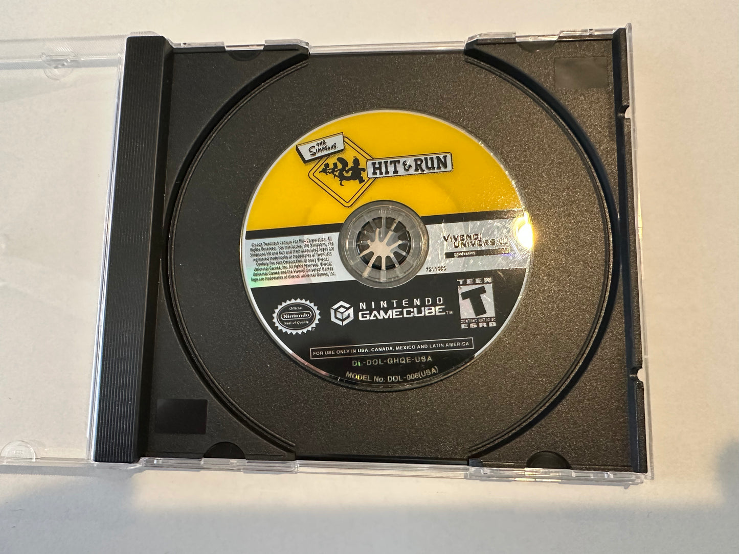 The Simpsons hit n run. GameCube. Disc only