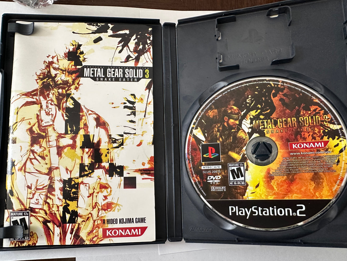 Metal Gear solid 3 snake eater for the PlayStation 2