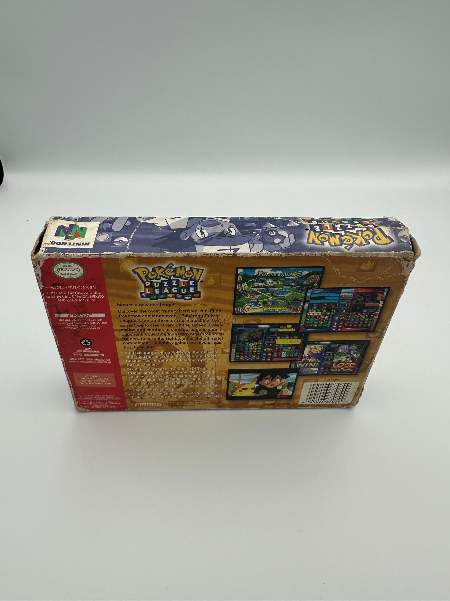 Pokémon puzzle league for the Nintendo 64