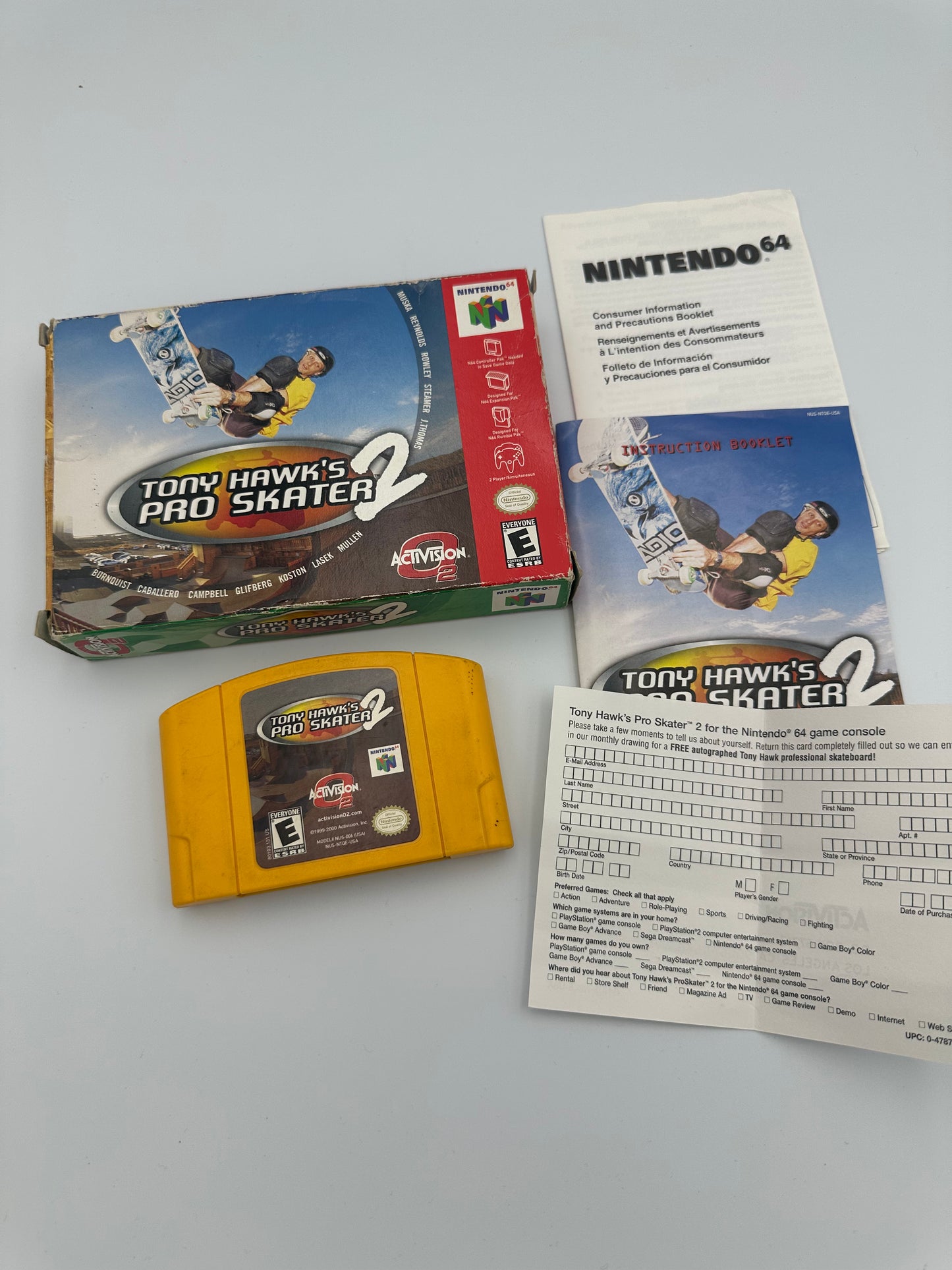 Tony Hawk pro skater 2 for Nintendo 64