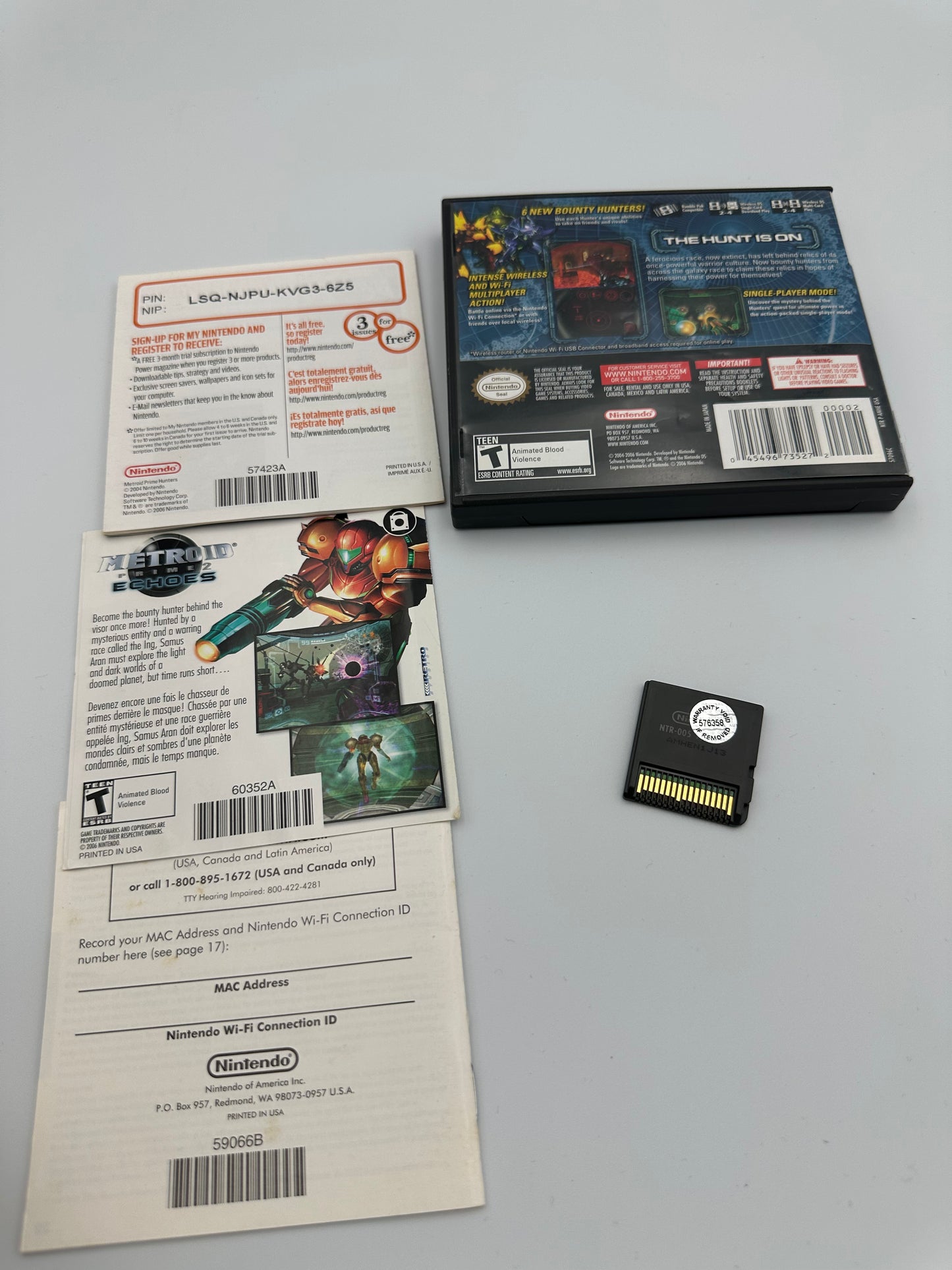 Metroid prime hunters for Nintendo DS