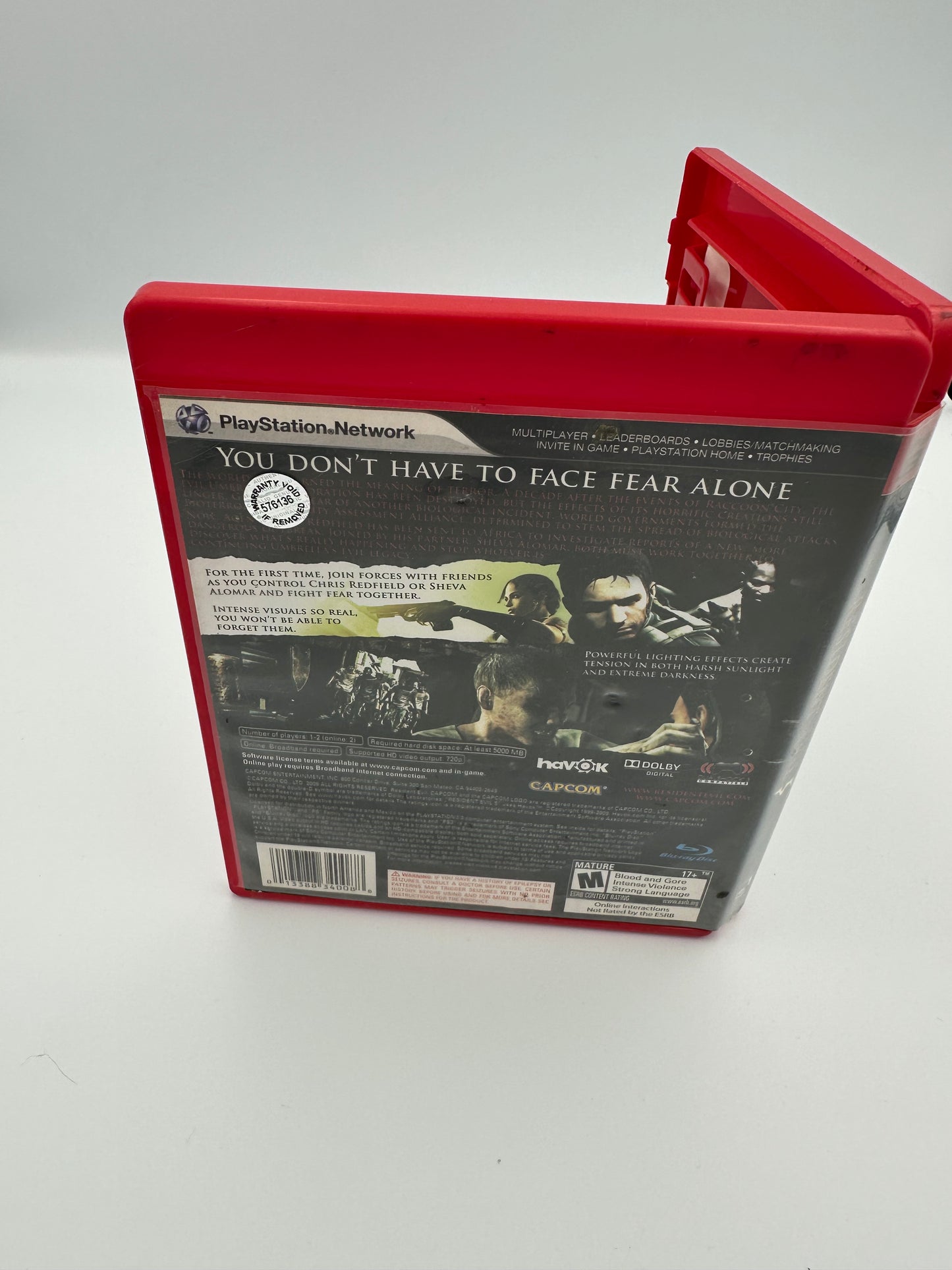 Resident evil 5 missing manual