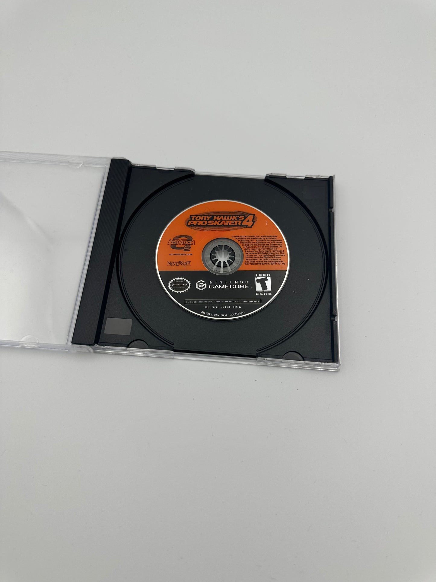 Tony hawk pro skater 4 for GameCube. Disc only.