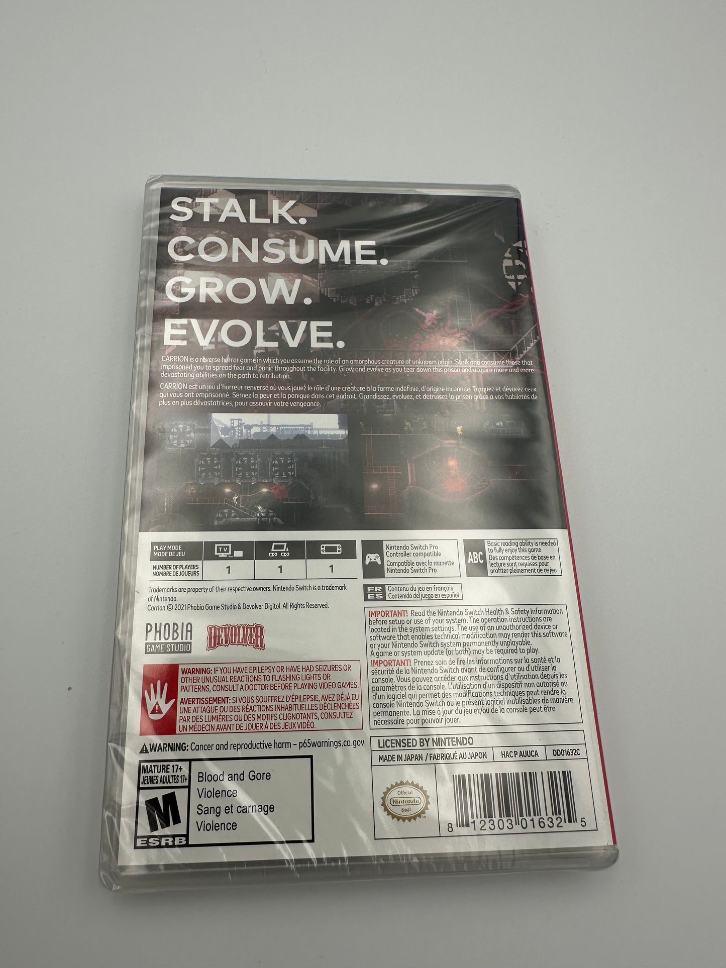 Carrion for Nintendo switch. Sealed