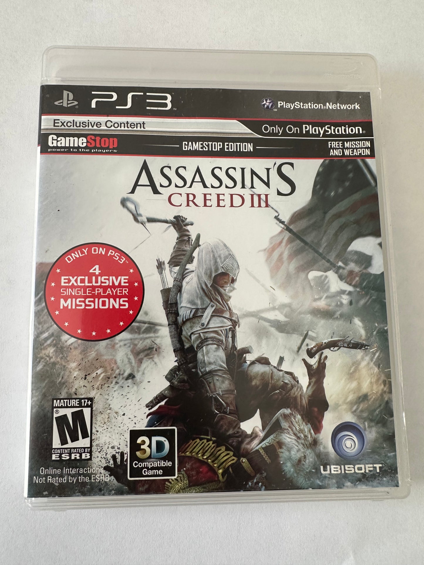 Assassins creed 3 for the PS3