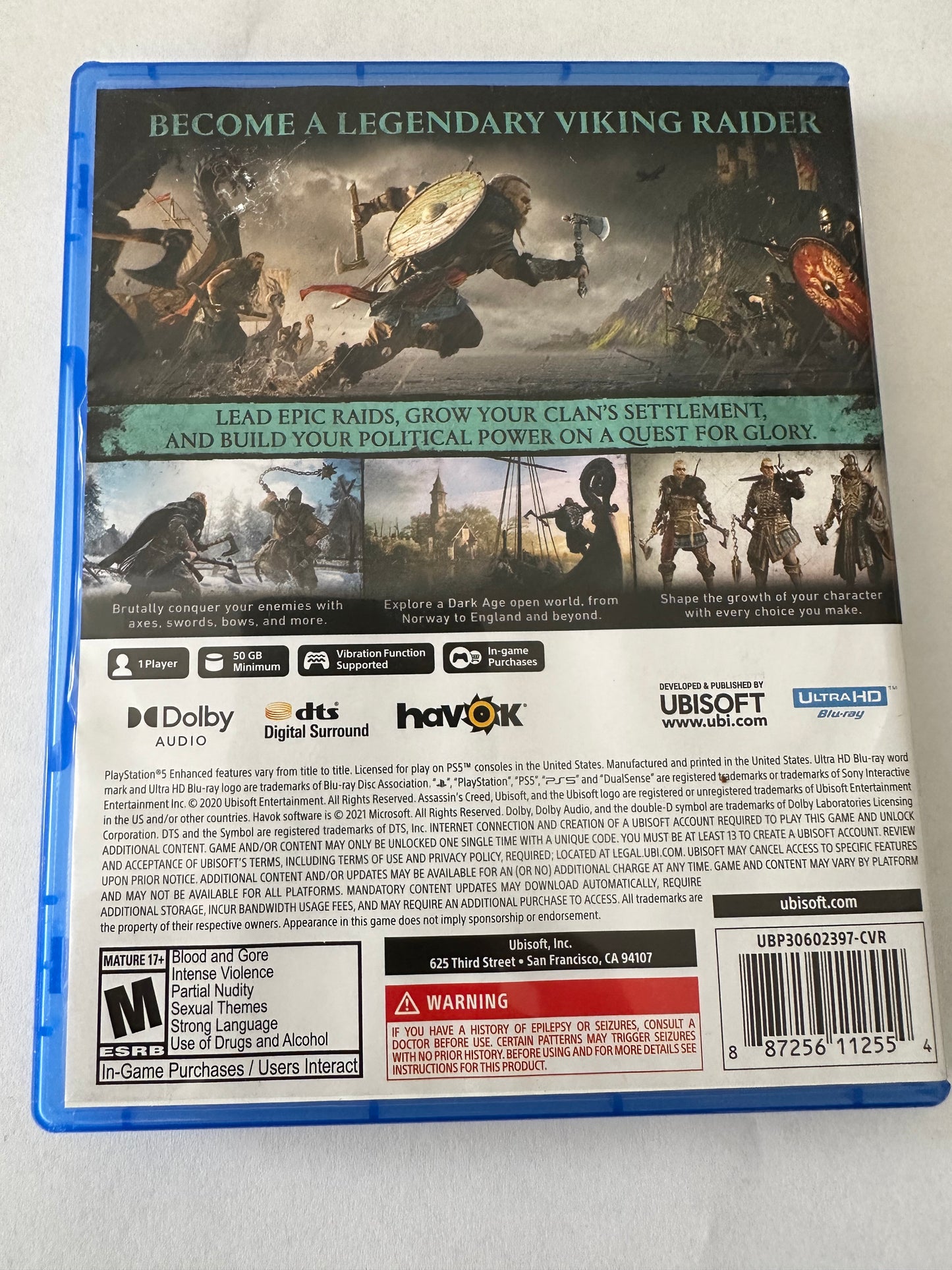Assassins creed Valhalla for the PS5