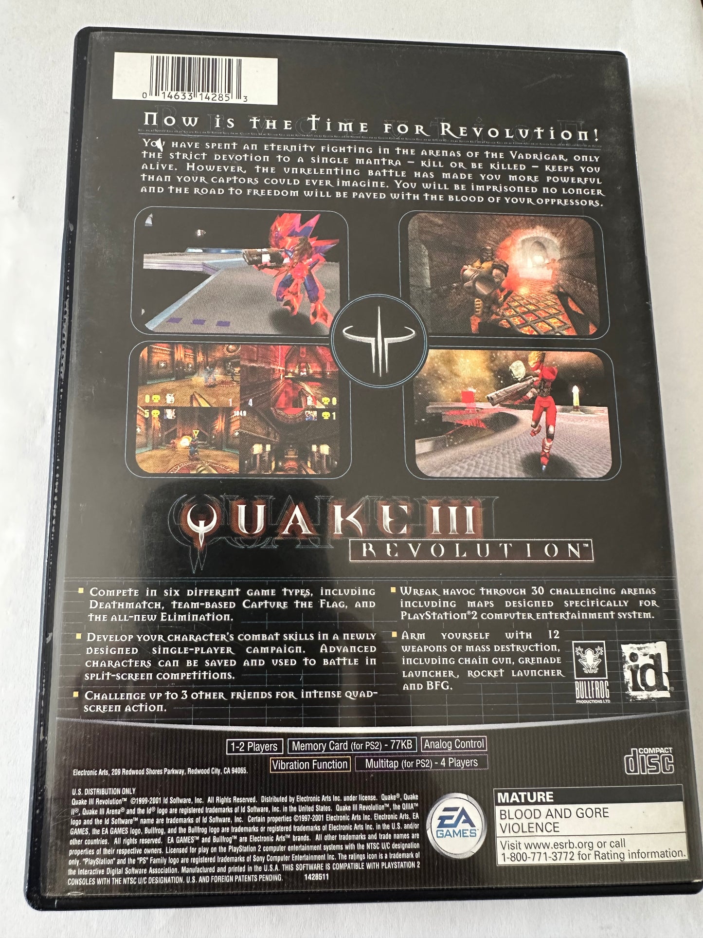 Quake 3 revolution for the PS2