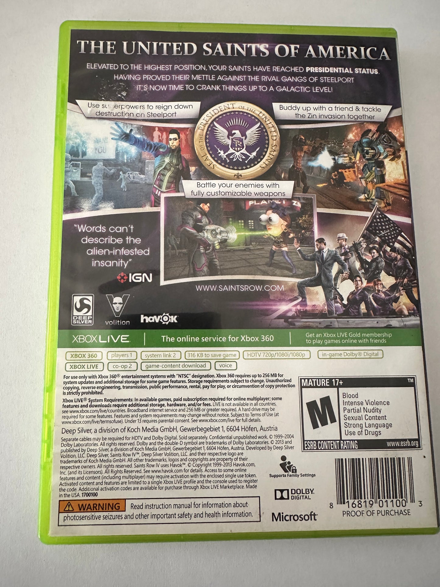 Saints Row IV for Xbox 360