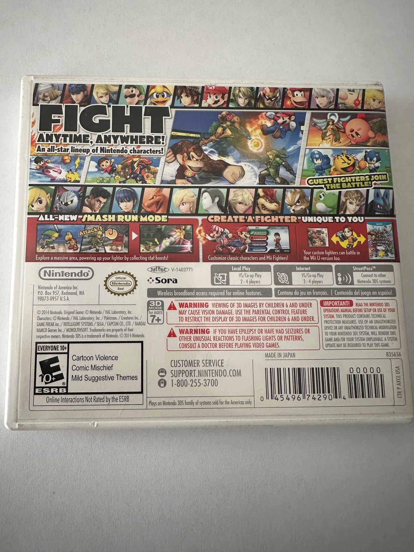 Super smash bros for the Nintendo 3ds