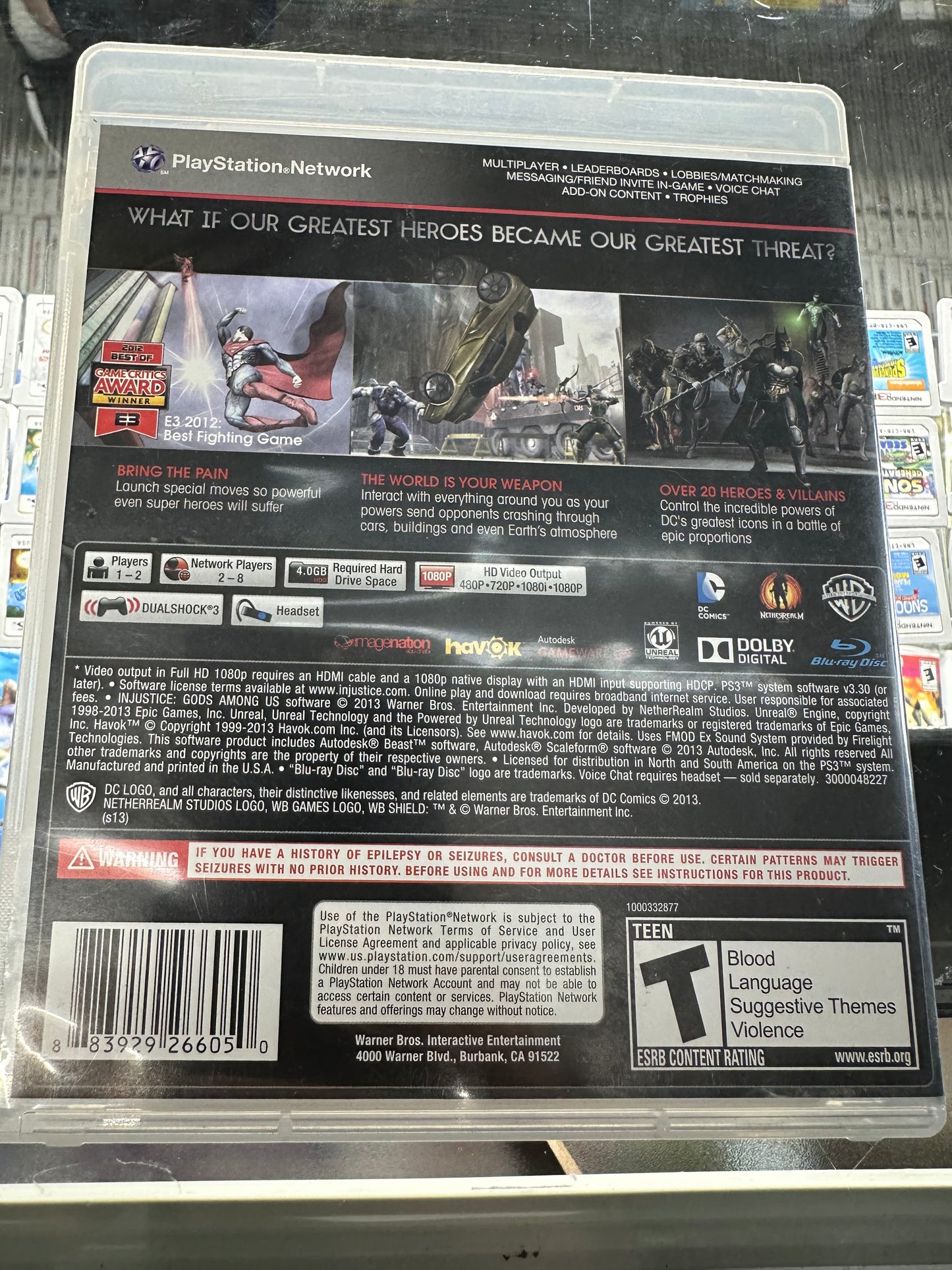 Injustice gods among us for the PS3