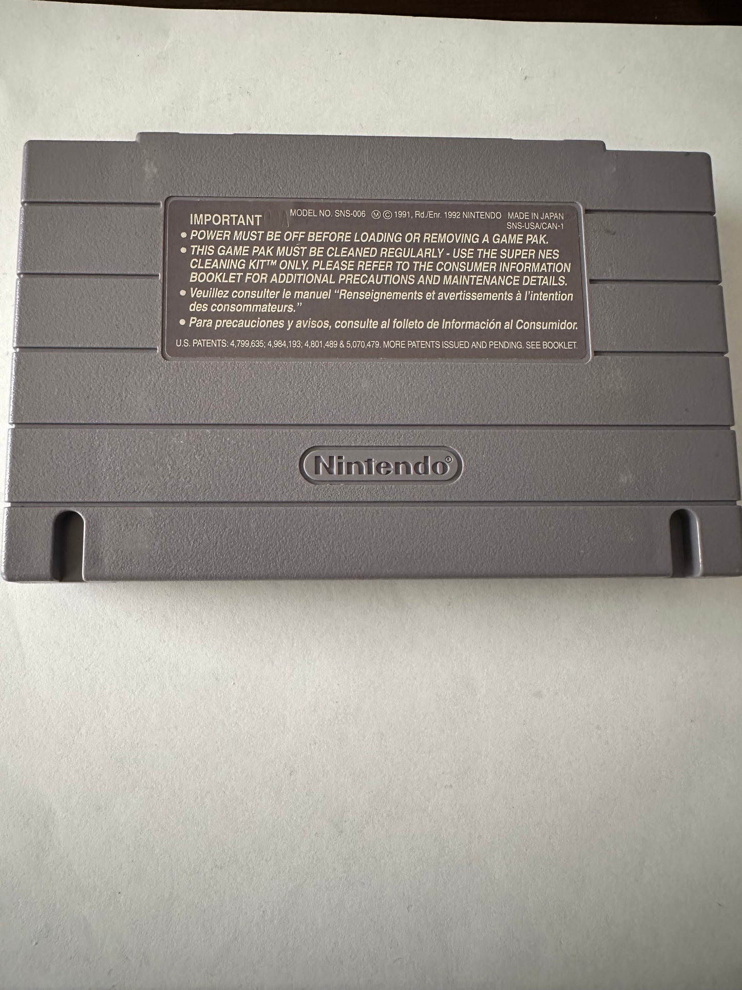 Mortal kombat II for the Super Nintendo